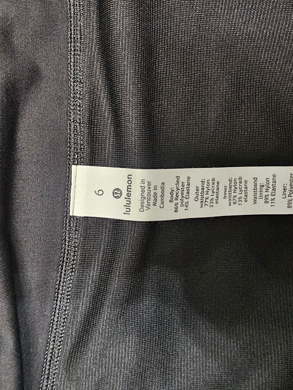 Lululemon gray heathered Athletic shorts size 6